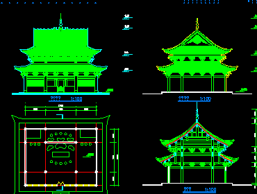 仿古寺廟規(guī)劃設(shè)計圖紙免費(fèi)下載 - 園林古建 - 土木工程網(wǎng)